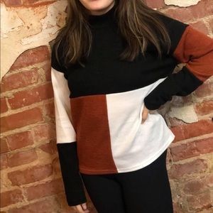 Color block sweater